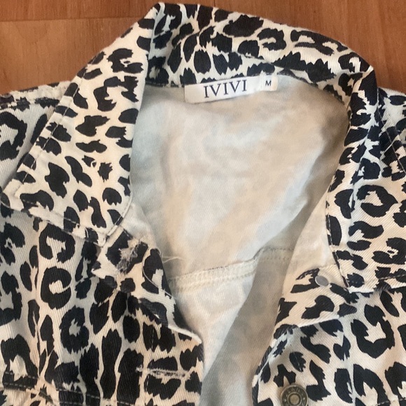 Leopard denim jacket - Picture 4 of 5